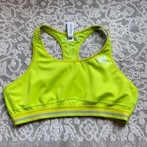 Size L lime green Adidas Climachill sports bra